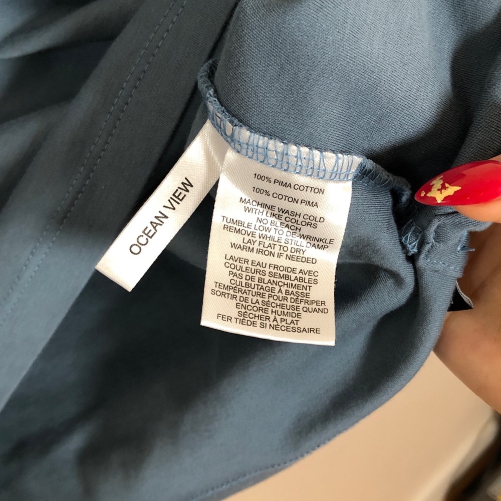 Robert Barakett Men's Crewneck T-Shirt in Ocean View Blue - Picture 6 of 7